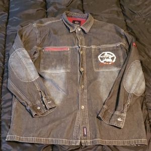 Bugle boy button up jean jacket.